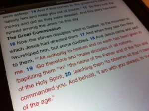 Bible on iPad - 2