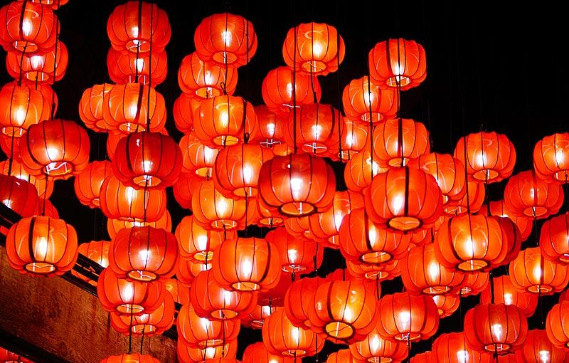 Chinese New Year Celebrations with Lanterns in Singapore